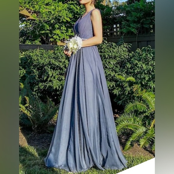 J’adore Prom / Evening Dress, blue, size 0 - Picture 6 of 7